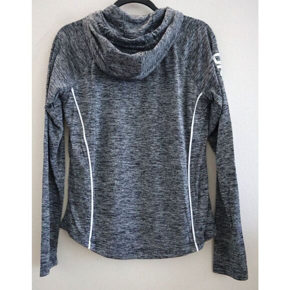 Under Armour 1362868-001 Women's Sz M Black Velocity Wordmark Lightweight Hoodie - Picture 2 of 8